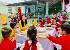 TRƯỜNG MẦM NON KỲ HOA TỔ CHỨC THÀNH CÔNG "LỄ HỘI XUÂN 2024" CHO TRẺ