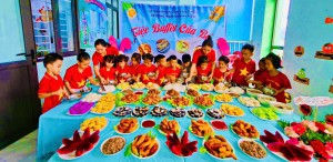 TIỆC BUFFET ĐẶC BIỆT TẠI TRƯỜNG MẦM NON KỲ HOA