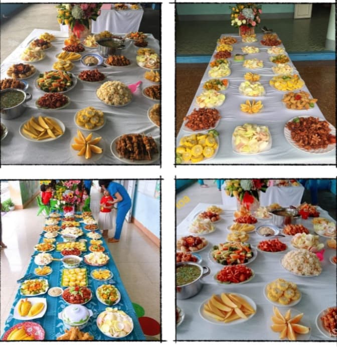 TRƯỜNG MẦM NON KỲ HOA TỔ CHỨC BỮA TIỆC BUFFET CHO TRẺ