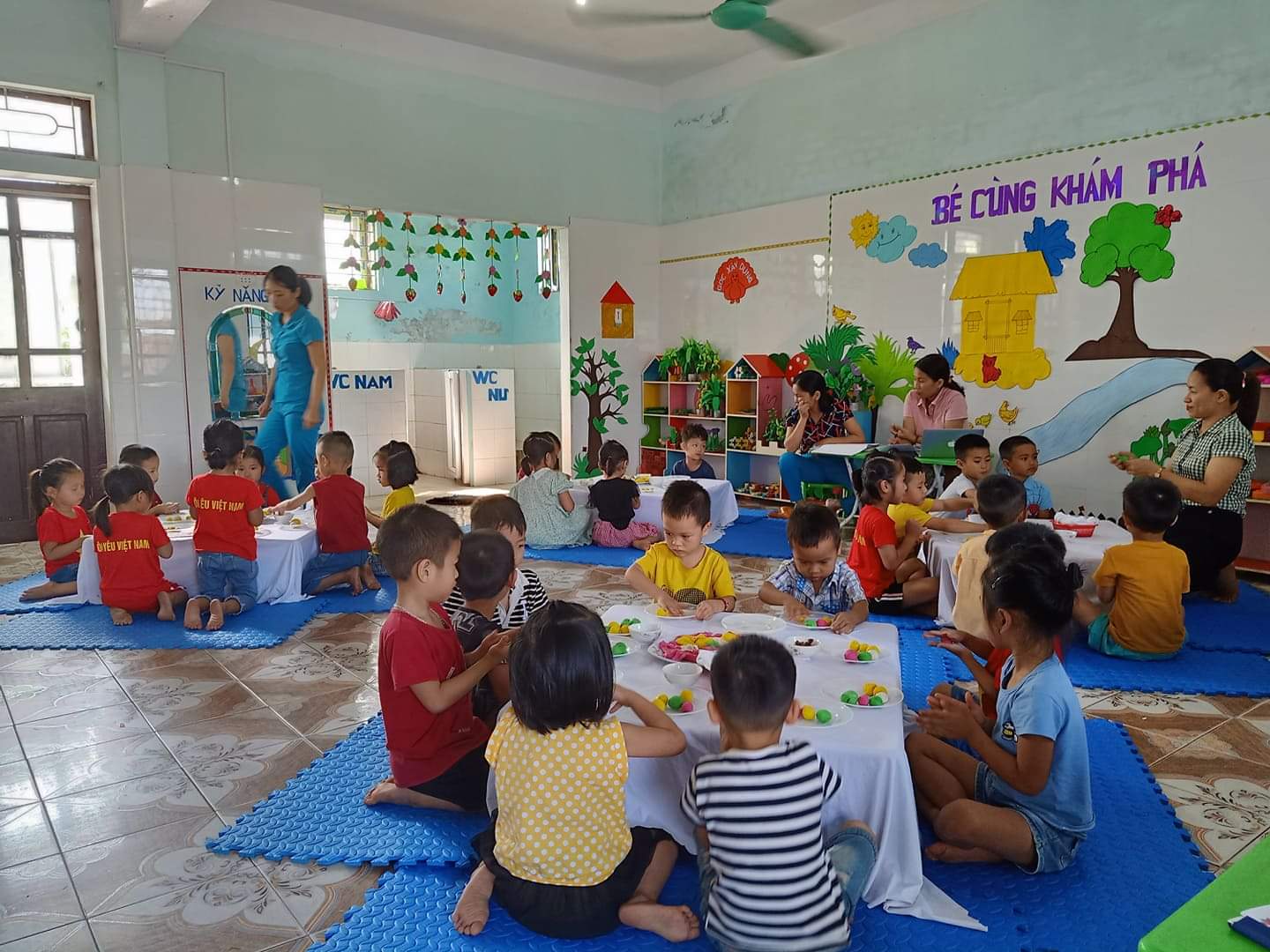 Xây dựng và sử dụng có hiệu quả môi trường giáo dục lấy trẻ làm trung tâm tại trường mầm non Kỳ Hoa