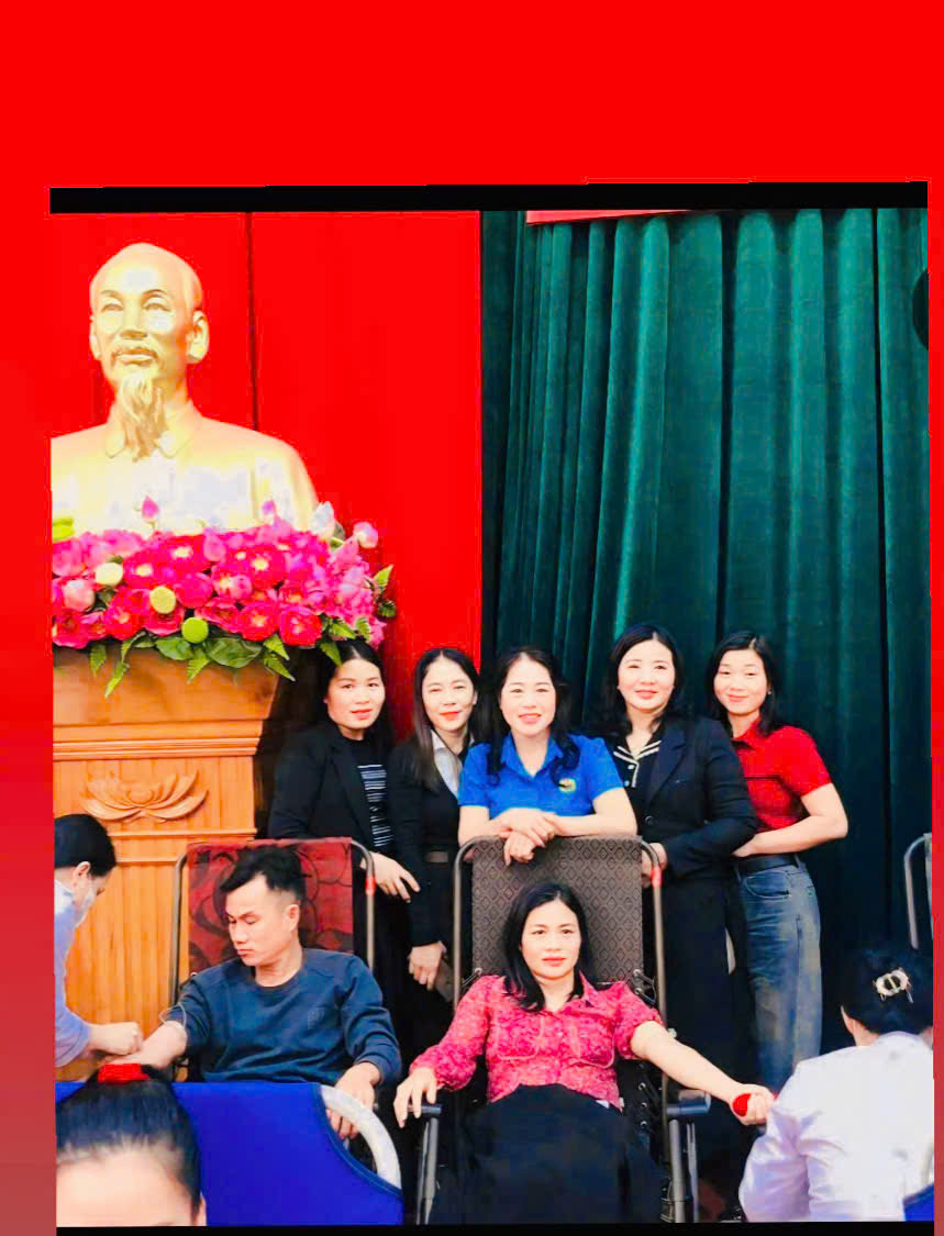 CÁN BỘ, GIÁO VIÊN, NHÂN VIÊN TRƯỜNG MẦM NON KỲ HOA THAM GIA HIẾN MÁU TÌNH NGUYỆN ĐỢT I/2025